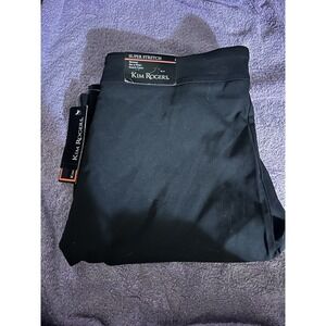Kim Rogers Super Stretch Skimmer Shorts Women's Size 14 Black Pull On Casual NWT